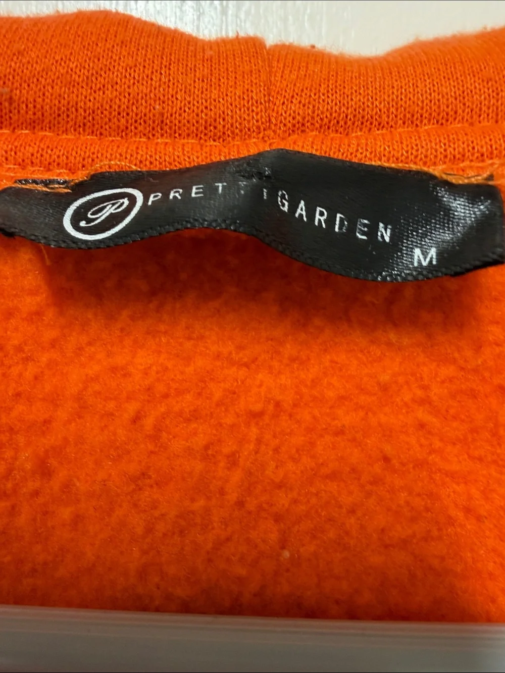Men's Orange Zip-Up Hoodie Lightweight Shirt Jacket